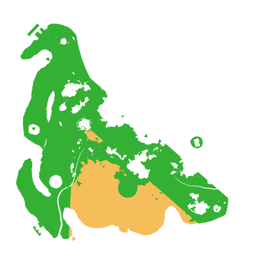 Biome Rust Map: Procedural Map, Size: 3500, Seed: 1535375795