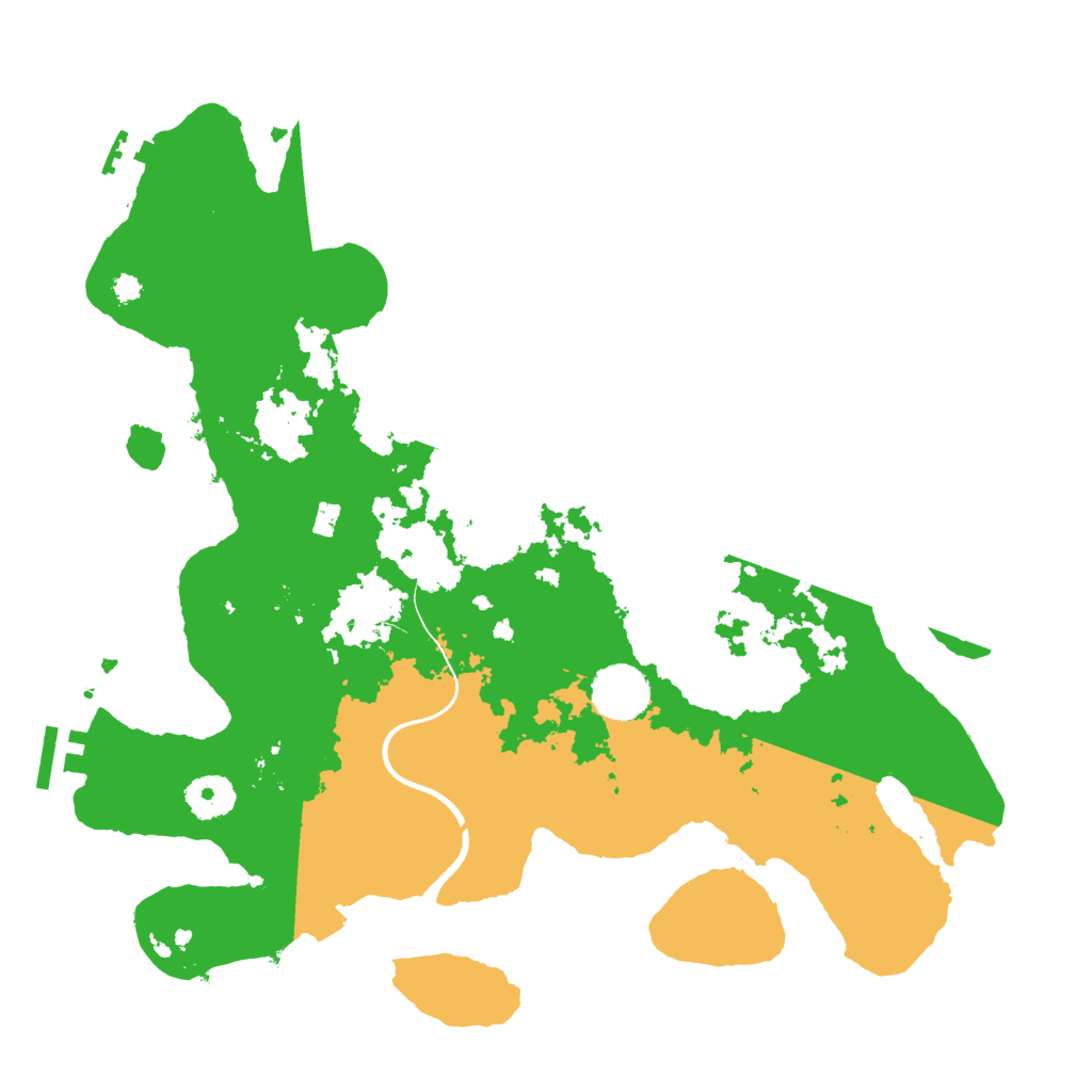 Biome Rust Map: Procedural Map, Size: 3500, Seed: 2127454999