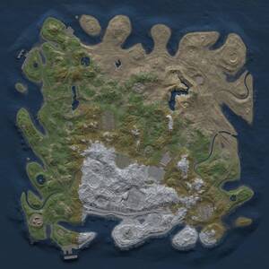 Thumbnail Rust Map: Procedural Map, Size: 4250, Seed: 580474, 16 Monuments