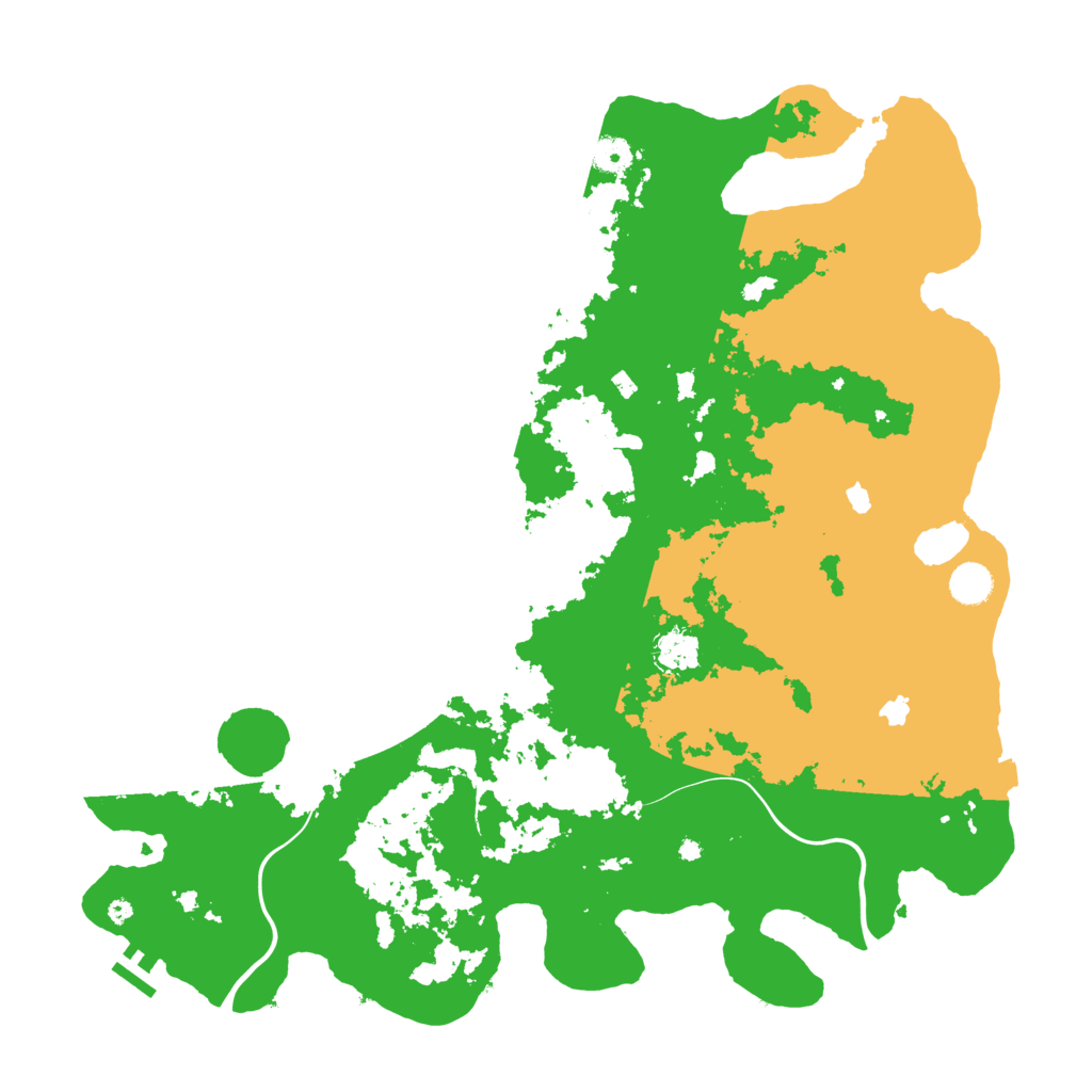 Biome Rust Map: Procedural Map, Size: 4500, Seed: 447725496