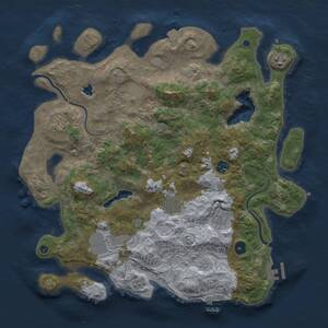 Thumbnail Rust Map: Procedural Map, Size: 4000, Seed: 1227527857, 14 Monuments