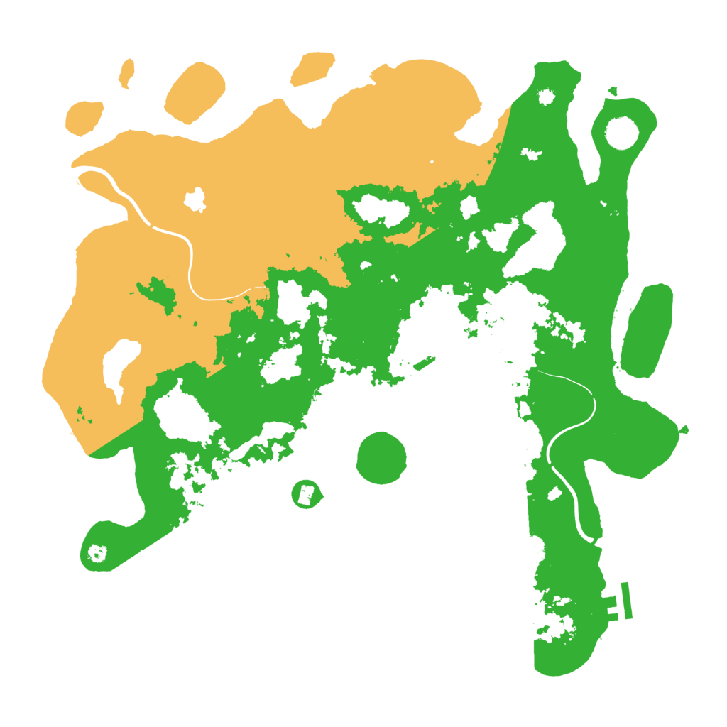 Biome Rust Map: Procedural Map, Size: 4000, Seed: 1227527857