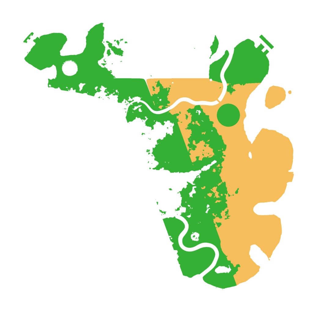 Biome Rust Map: Procedural Map, Size: 3600, Seed: 211124