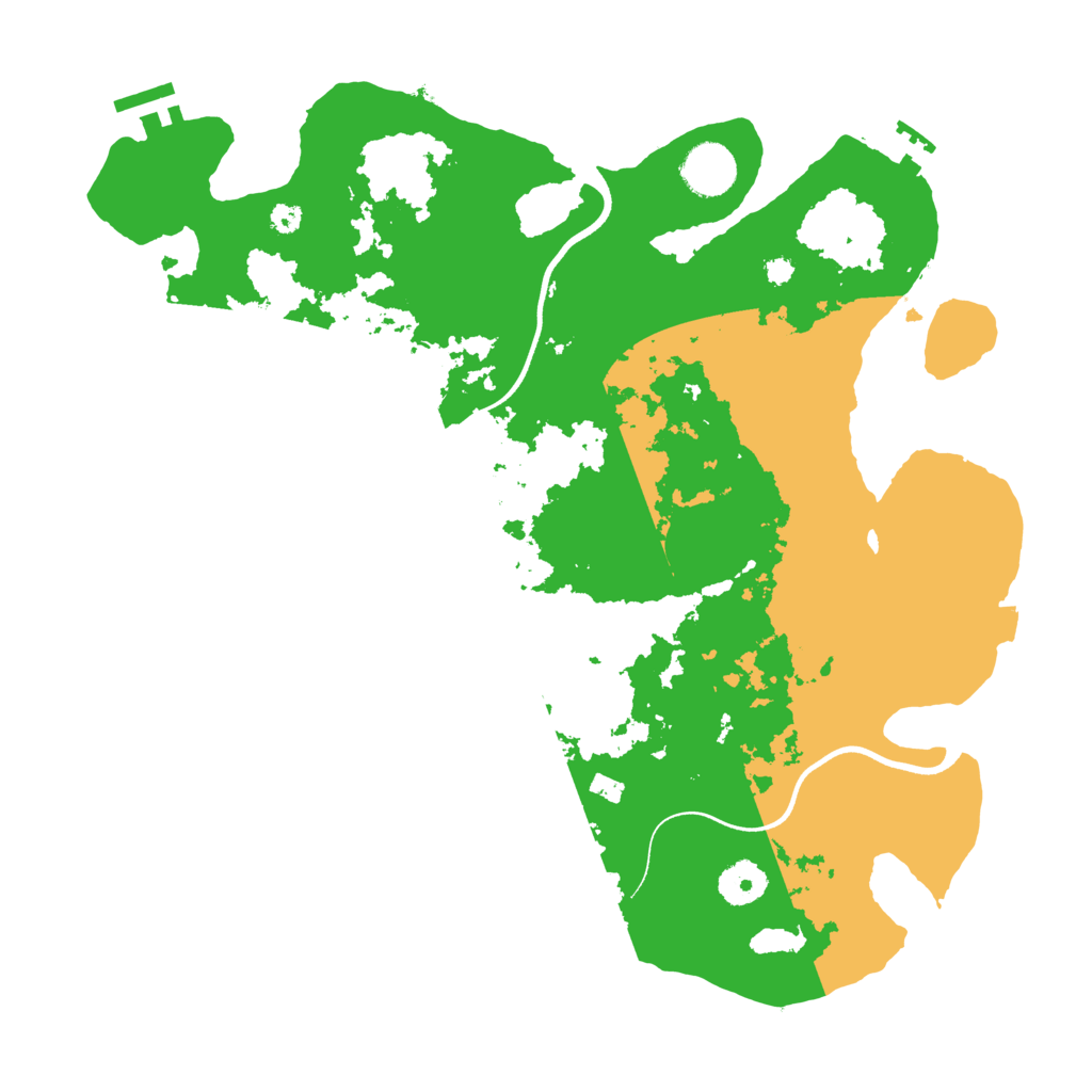 Biome Rust Map: Procedural Map, Size: 3600, Seed: 211124