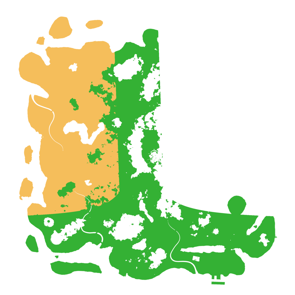 Biome Rust Map: Procedural Map, Size: 4500, Seed: 1999308451