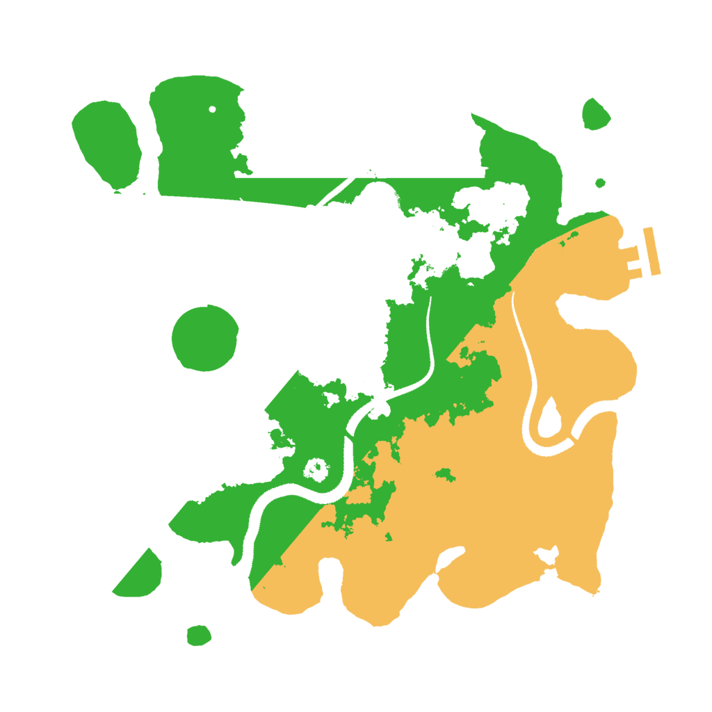 Biome Rust Map: Procedural Map, Size: 3000, Seed: 1366565888