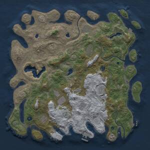 Thumbnail Rust Map: Procedural Map, Size: 4500, Seed: 1002375103, 16 Monuments