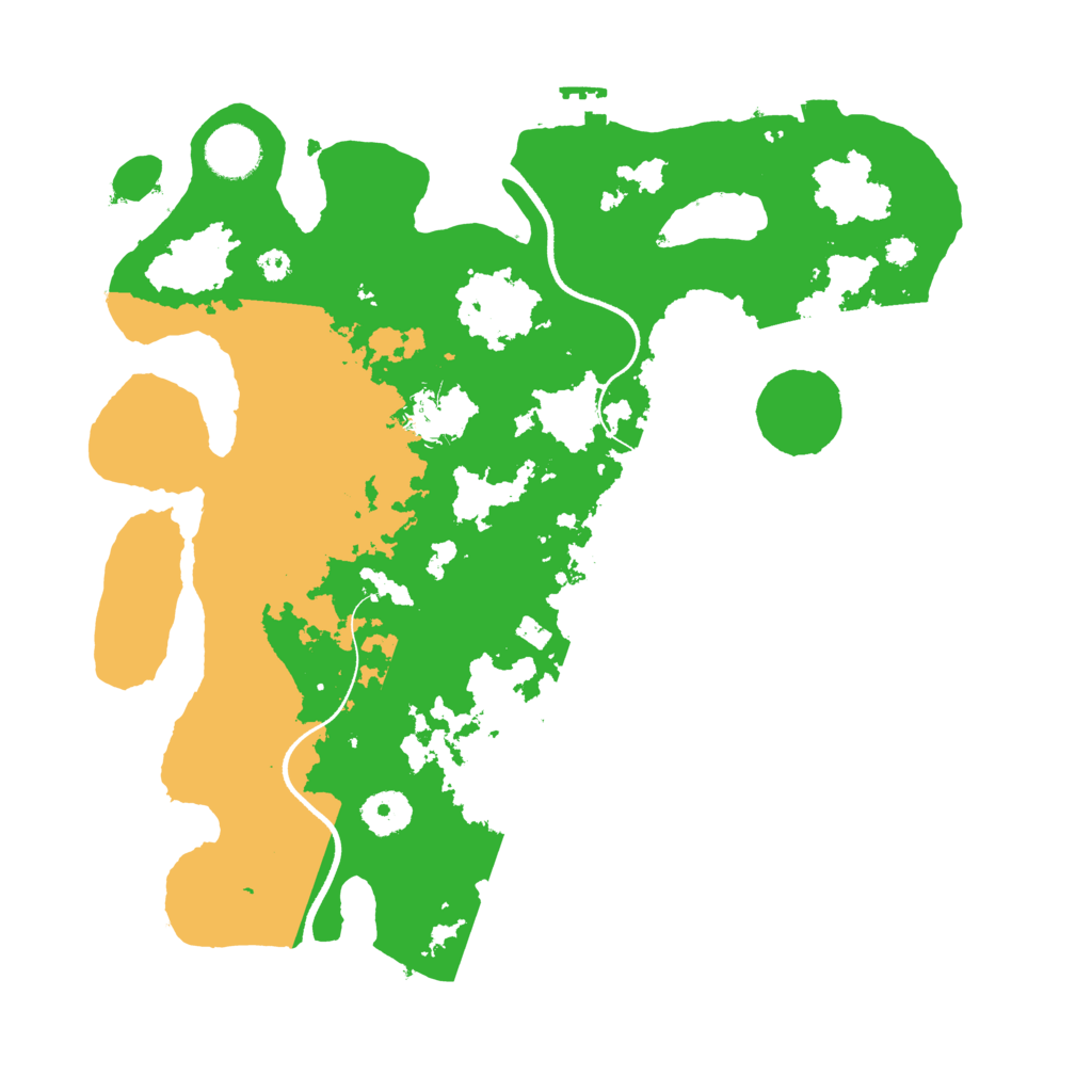 Biome Rust Map: Procedural Map, Size: 3500, Seed: 408841880