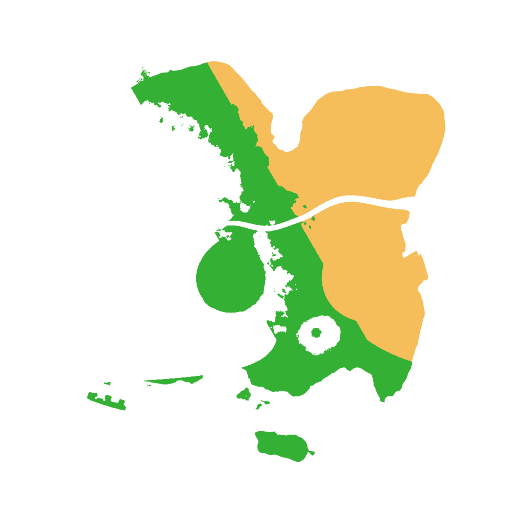 Biome Rust Map: Procedural Map, Size: 2000, Seed: 560323223