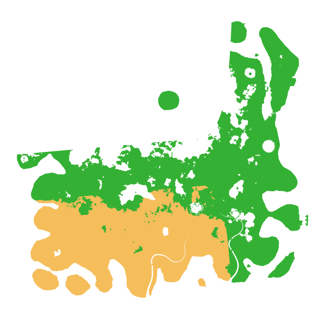 Biome Rust Map: Procedural Map, Size: 4500, Seed: 62177921