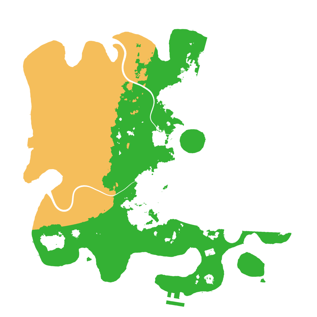 Biome Rust Map: Procedural Map, Size: 3500, Seed: 965830271