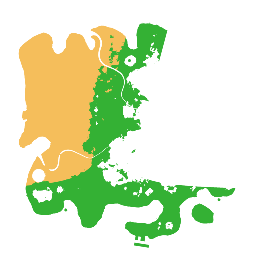 Biome Rust Map: Procedural Map, Size: 3500, Seed: 965830271
