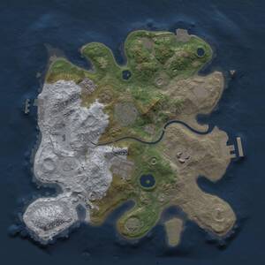 Thumbnail Rust Map: Procedural Map, Size: 2750, Seed: 764320958, 10 Monuments