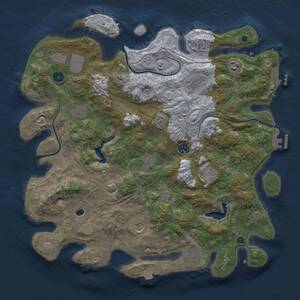 Thumbnail Rust Map: Procedural Map, Size: 4250, Seed: 85389128, 16 Monuments