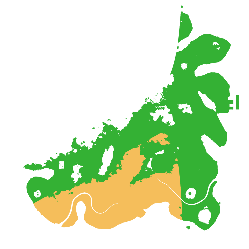 Biome Rust Map: Procedural Map, Size: 3500, Seed: 823395