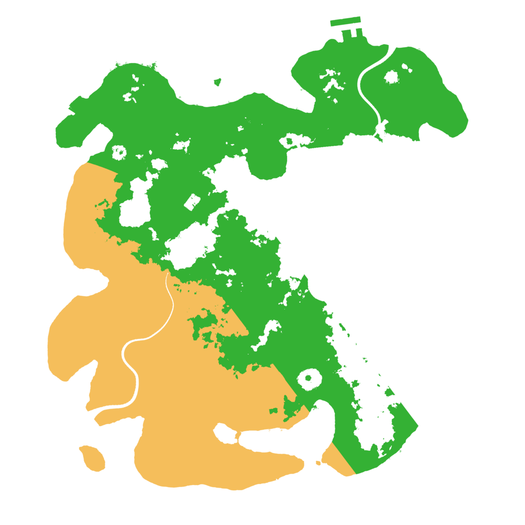 Biome Rust Map: Procedural Map, Size: 3500, Seed: 489665