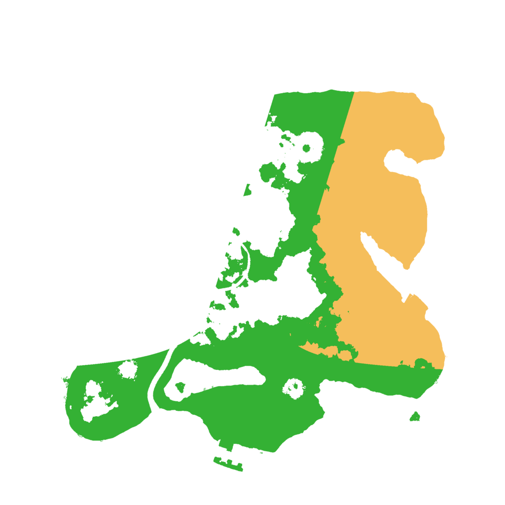 Biome Rust Map: Procedural Map, Size: 2500, Seed: 22954