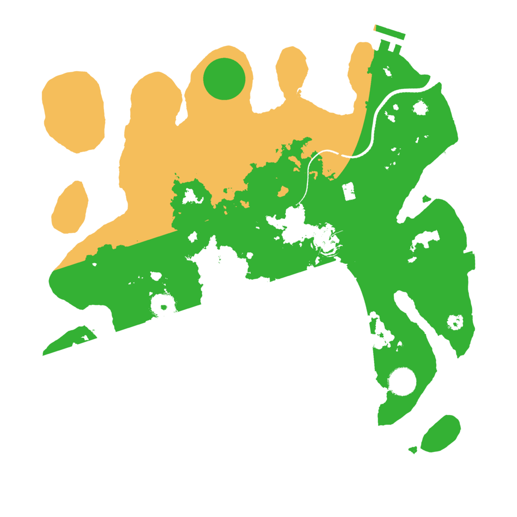 Biome Rust Map: Procedural Map, Size: 3250, Seed: 2458