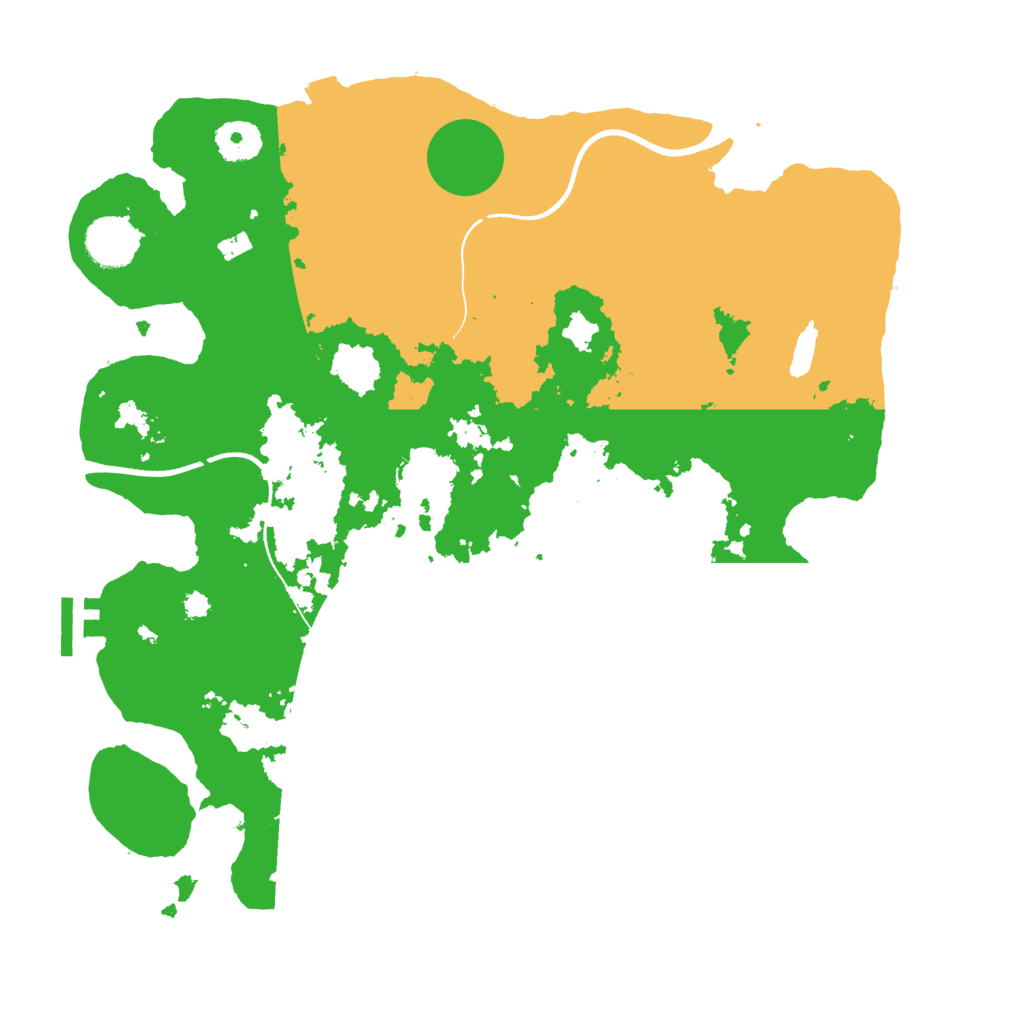 Biome Rust Map: Procedural Map, Size: 3525, Seed: 5569054