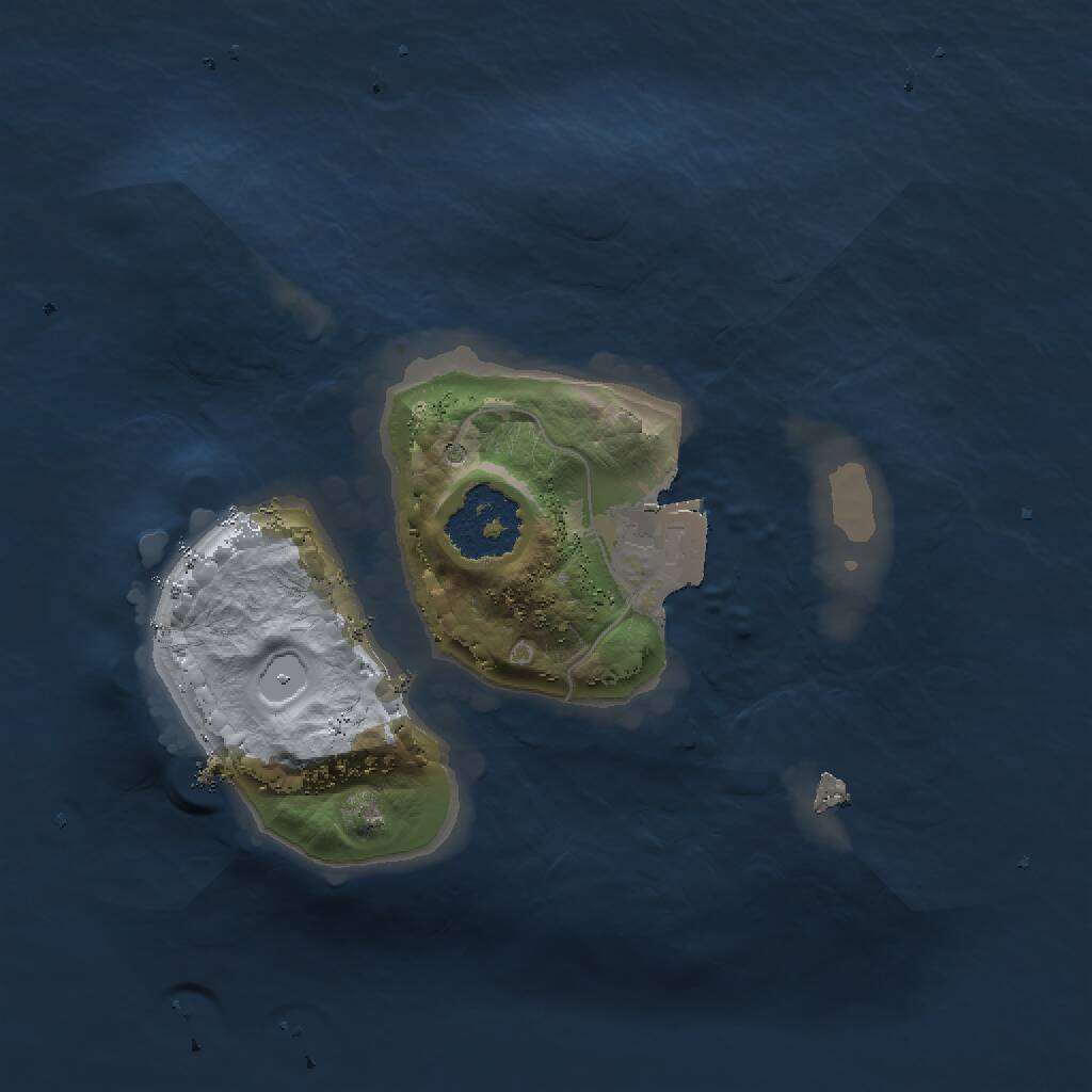 Rust Map: Procedural Map, Size: 1500, Seed: 397538628, 1 Monuments