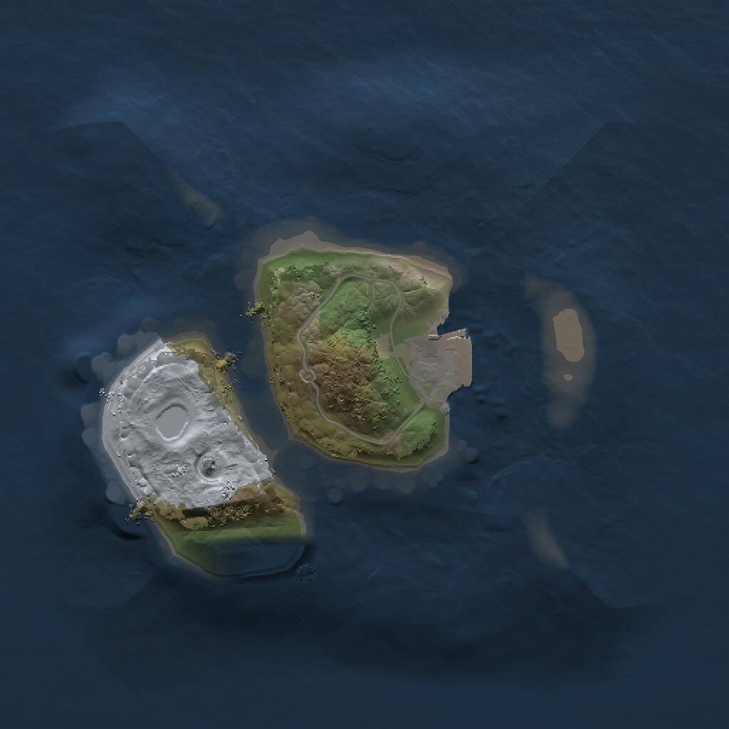Rust Map: Procedural Map, Size: 1500, Seed: 397538628, 1 Monuments