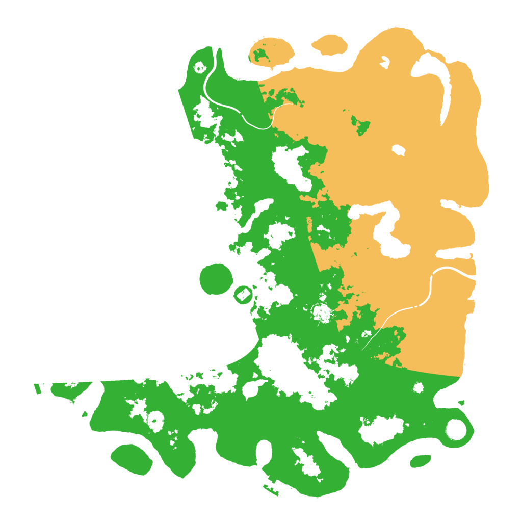 Biome Rust Map: Procedural Map, Size: 4500, Seed: 1999215910