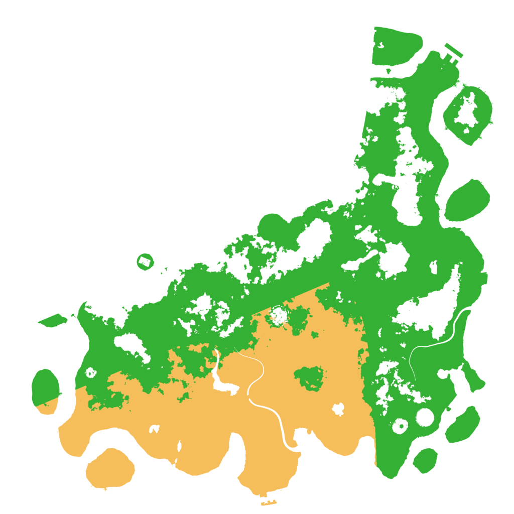 Biome Rust Map: Procedural Map, Size: 5000, Seed: 1133302721