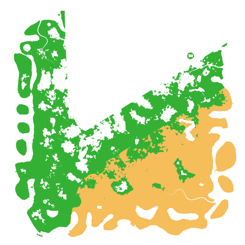 Biome Rust Map: Procedural Map, Size: 6000, Seed: 2043141403