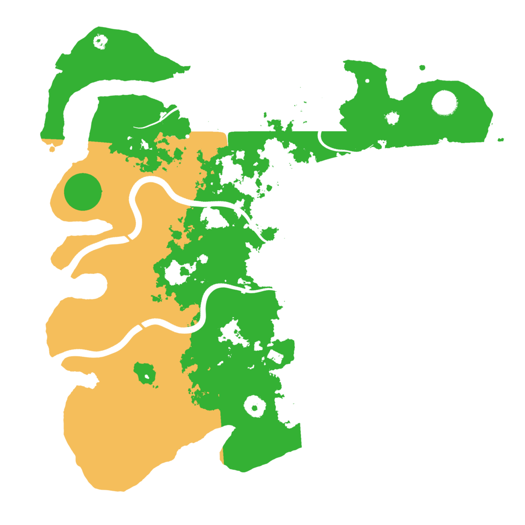 Biome Rust Map: Procedural Map, Size: 3700, Seed: 466996215