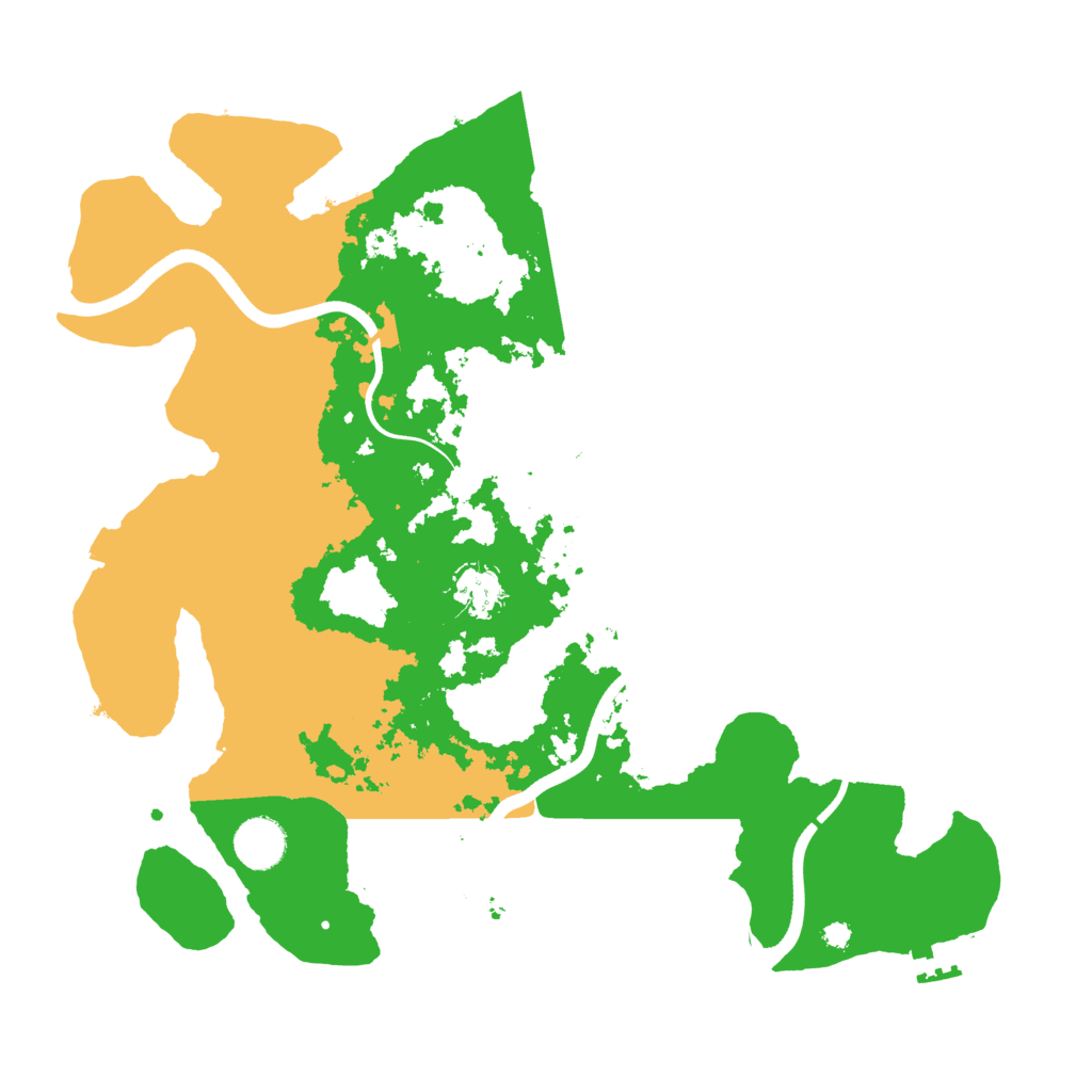 Biome Rust Map: Procedural Map, Size: 3700, Seed: 720876265