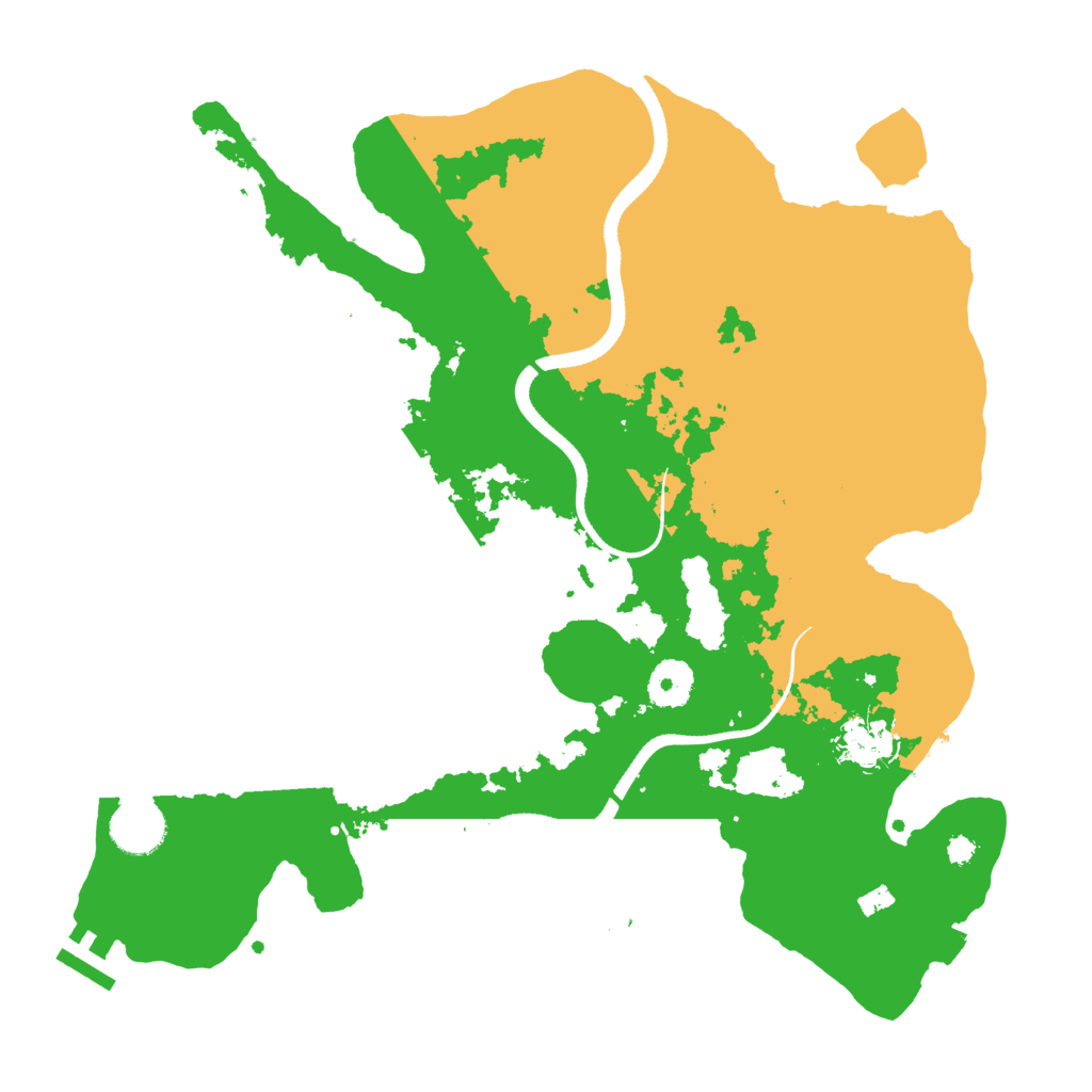Biome Rust Map: Procedural Map, Size: 3500, Seed: 973603647