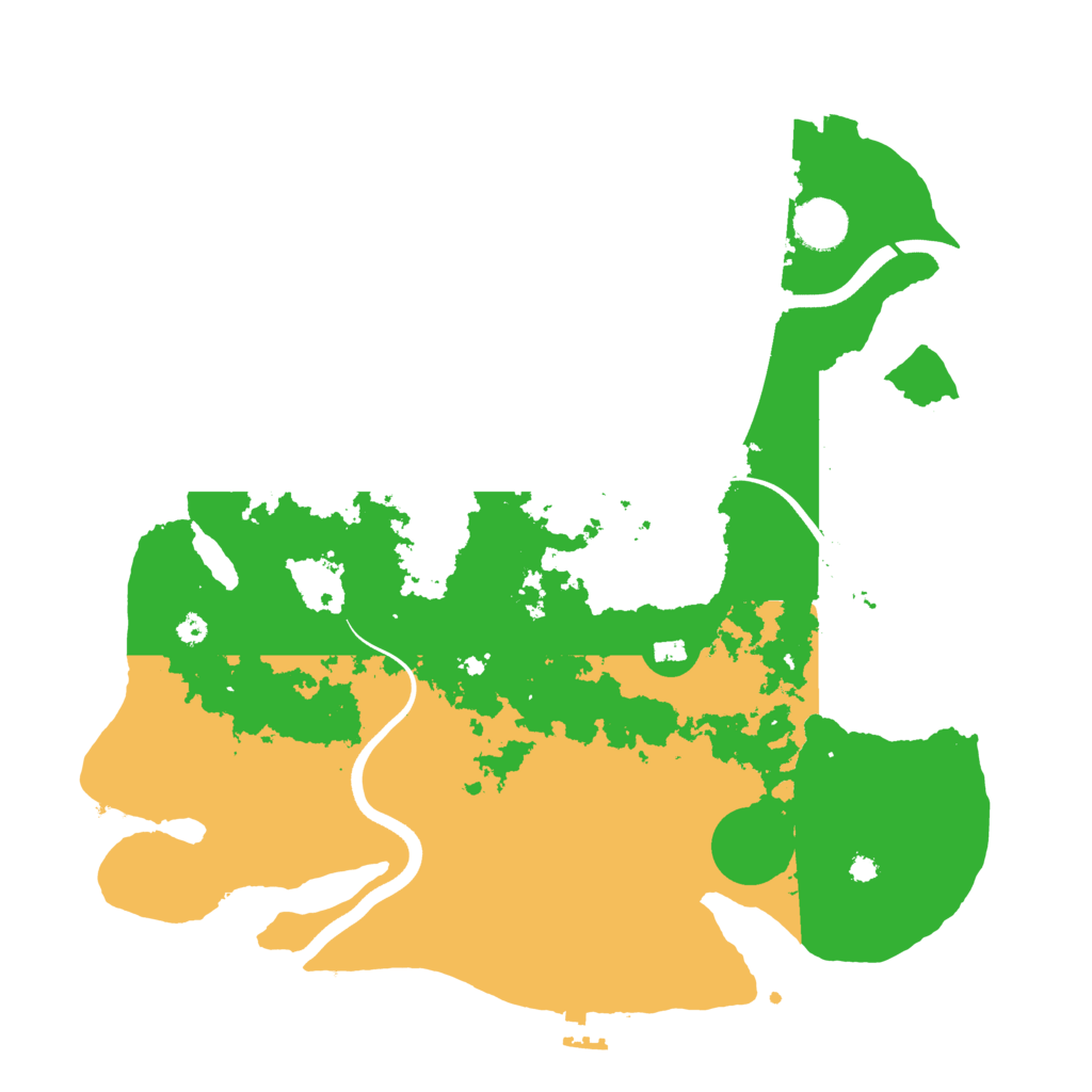 Biome Rust Map: Procedural Map, Size: 3700, Seed: 96510889