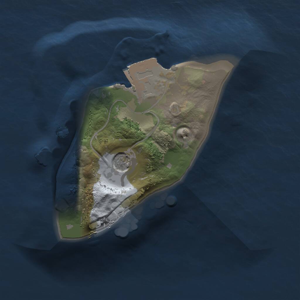 Rust Map: Procedural Map, Size: 1000, Seed: 192200, 2 Monuments