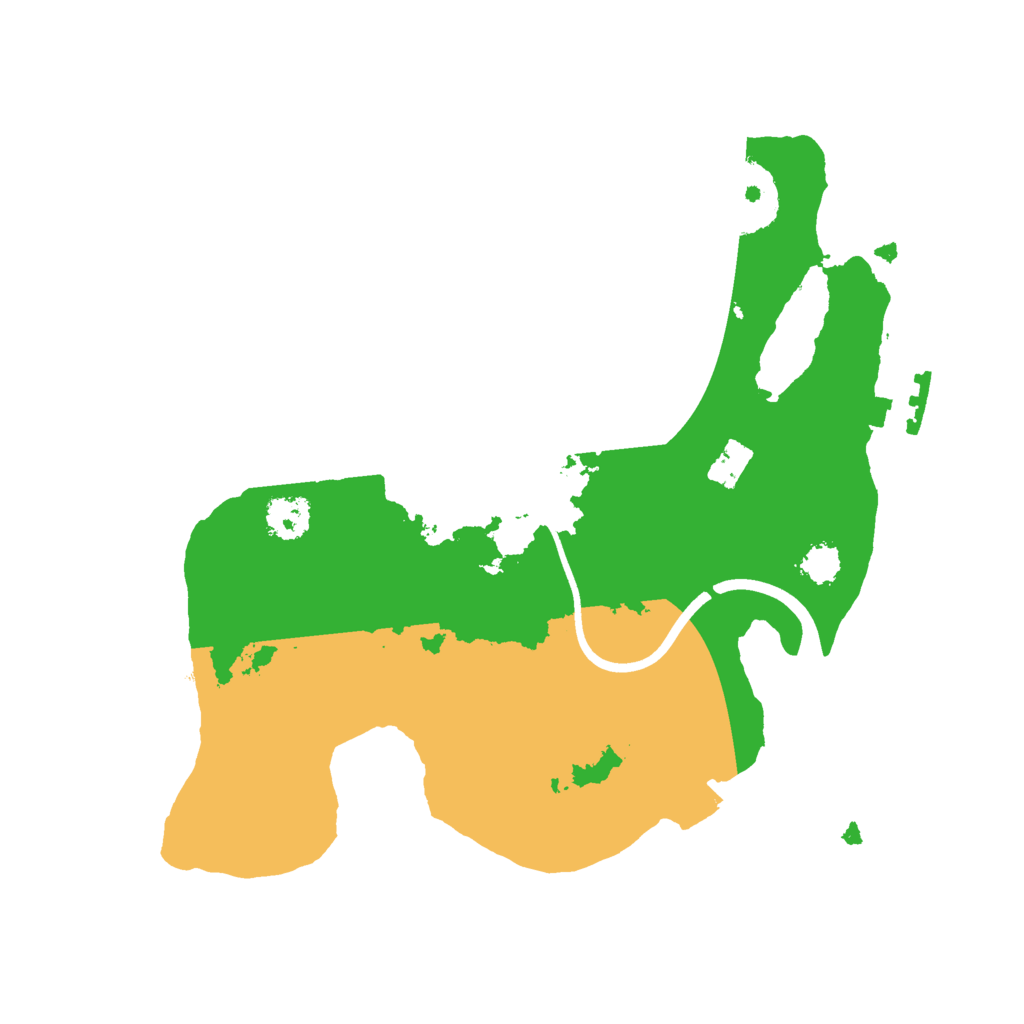 Biome Rust Map: Procedural Map, Size: 2400, Seed: 1938750698