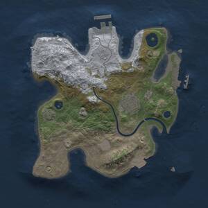 Thumbnail Rust Map: Procedural Map, Size: 2400, Seed: 1938750698, 7 Monuments