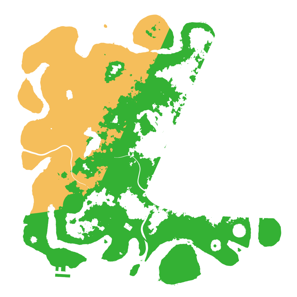 Biome Rust Map: Procedural Map, Size: 4000, Seed: 19989