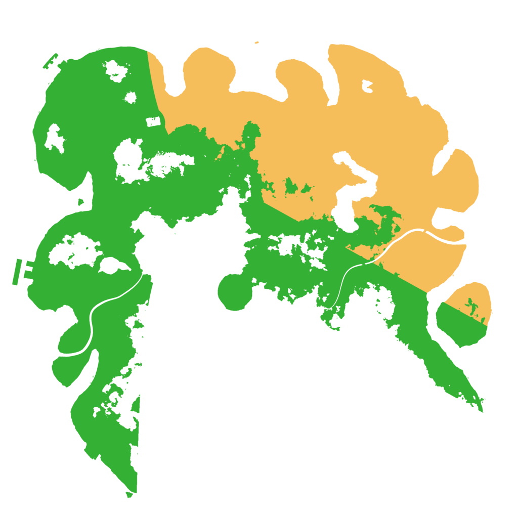 Biome Rust Map: Procedural Map, Size: 4000, Seed: 42069694