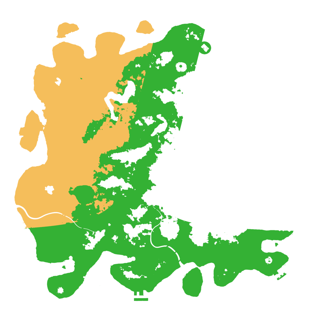 Biome Rust Map: Procedural Map, Size: 4500, Seed: 28125