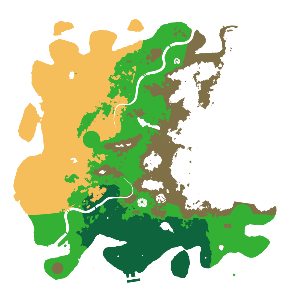 Biome Rust Map: Procedural Map, Size: 4500, Seed: 28125