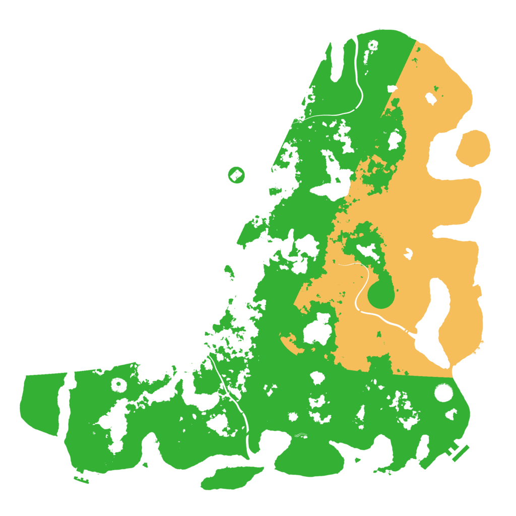 Biome Rust Map: Procedural Map, Size: 5000, Seed: 738288576