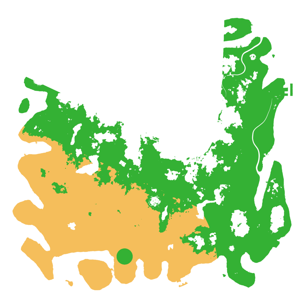 Biome Rust Map: Procedural Map, Size: 5000, Seed: 31021