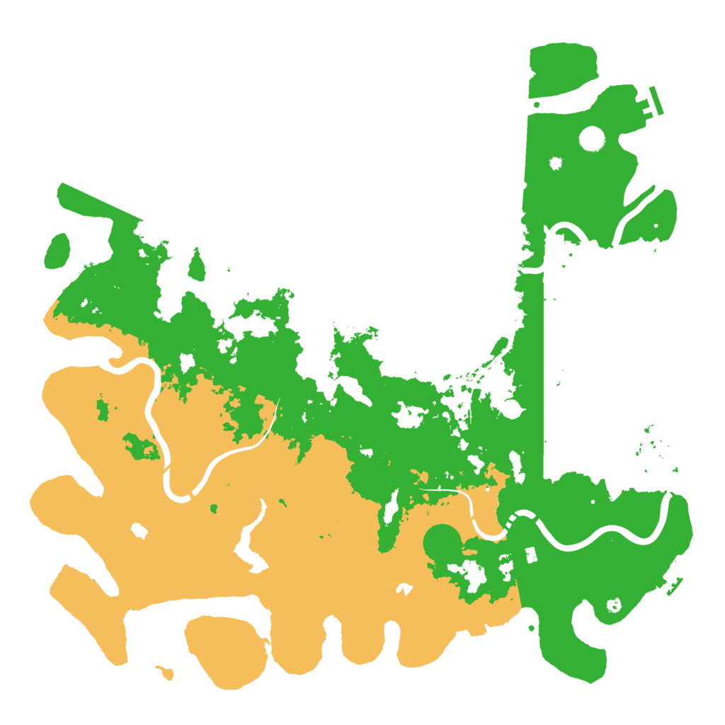 Biome Rust Map: Procedural Map, Size: 5000, Seed: 31021