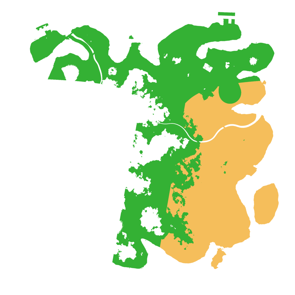 Biome Rust Map: Procedural Map, Size: 3500, Seed: 1026909166