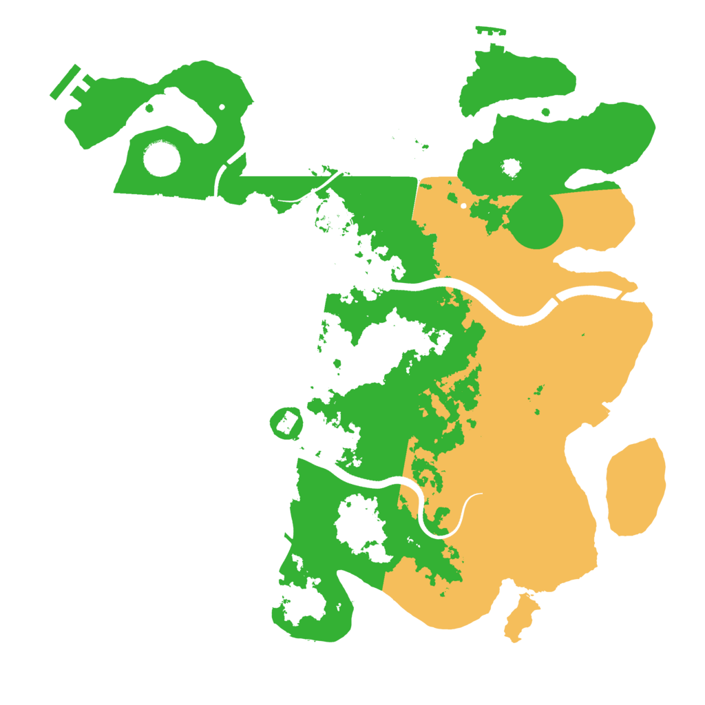 Biome Rust Map: Procedural Map, Size: 3500, Seed: 1026909166