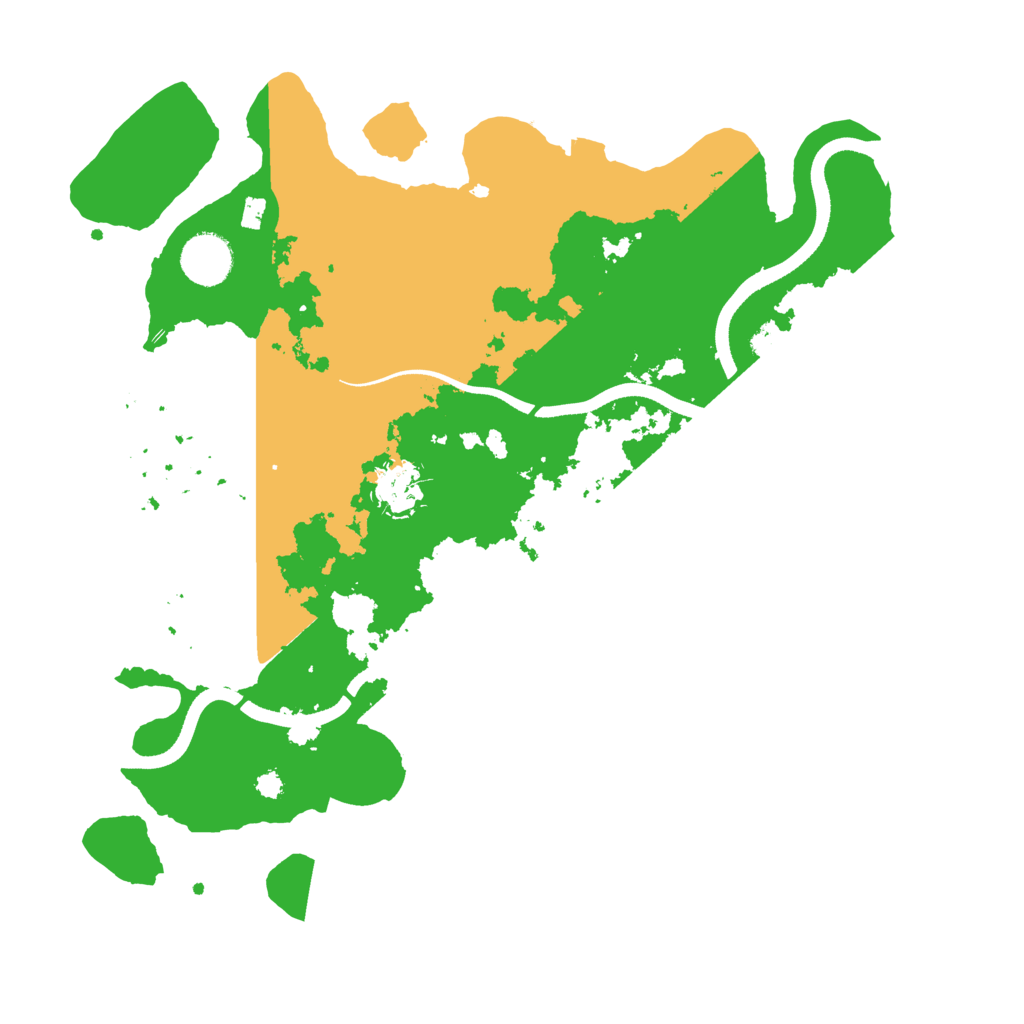 Biome Rust Map: Procedural Map, Size: 3500, Seed: 987055194