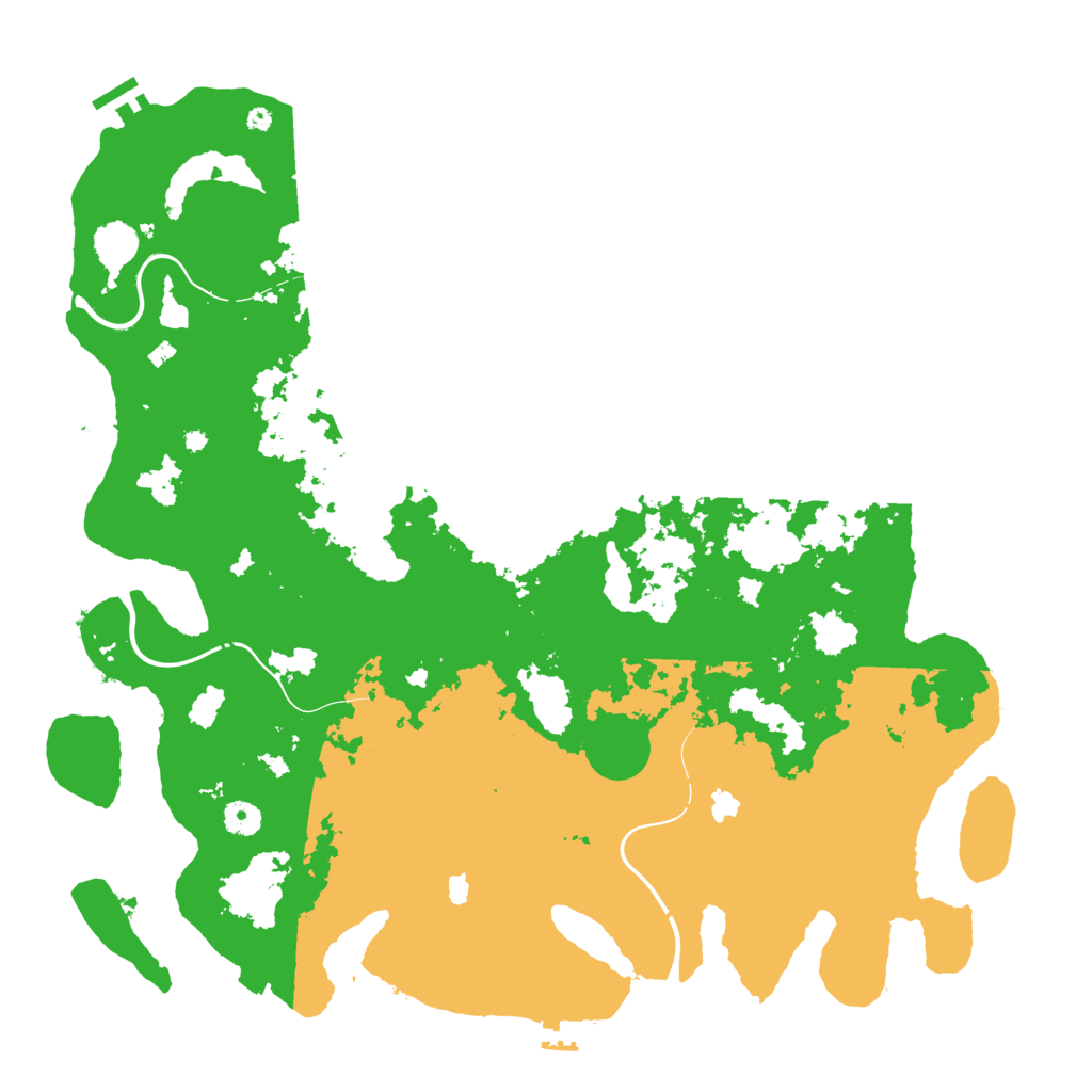 Biome Rust Map: Procedural Map, Size: 4500, Seed: 54556