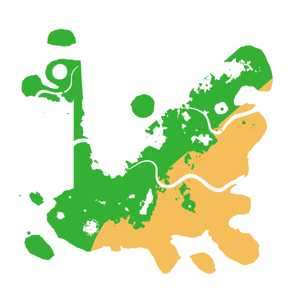 Biome Rust Map: Procedural Map, Size: 3500, Seed: 448402602