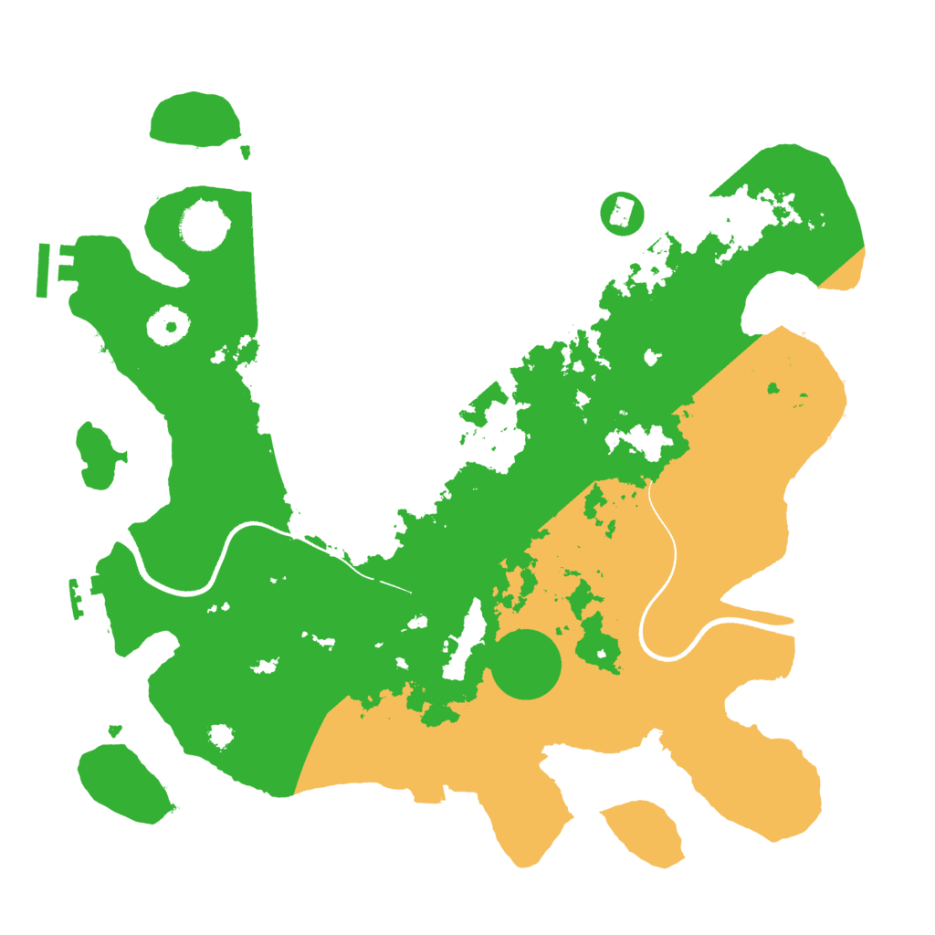 Biome Rust Map: Procedural Map, Size: 3500, Seed: 448402602