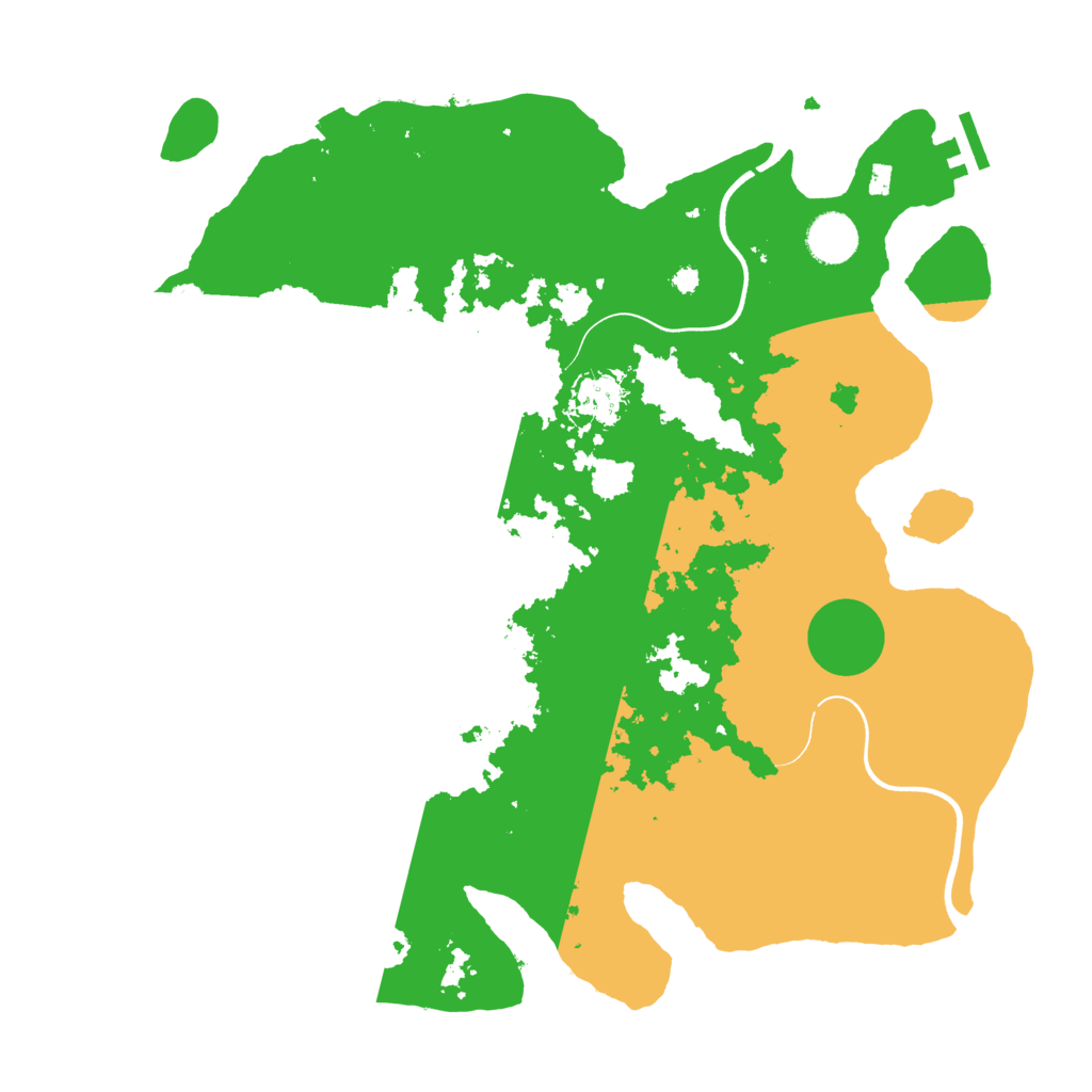 Biome Rust Map: Procedural Map, Size: 3750, Seed: 113251261