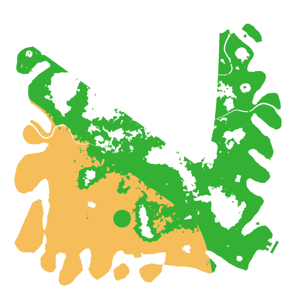 Biome Rust Map: Procedural Map, Size: 4500, Seed: 2045670459